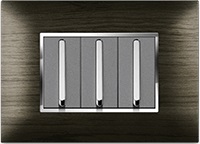 LISHA S7 TURBO CHROME WOOD Cover Plates